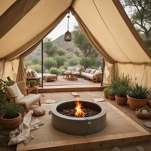 Elegant glamping in southern California for eco conscious luxury travelers