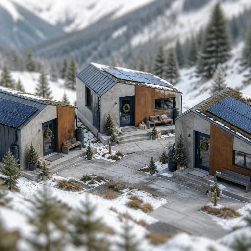 Elegant christmas holiday lodges in the mountains for an eco conscious festive escape